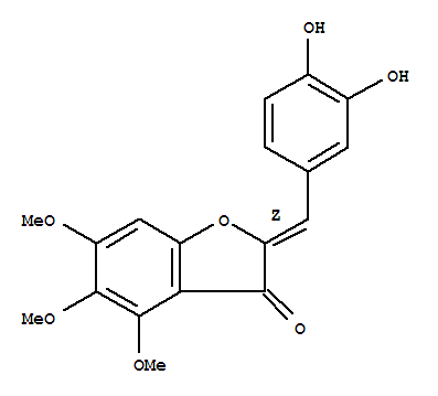 205444-63-9  3(2H)-Benzofuranone,2-[(3,4-dihydroxyphenyl)methylene]-4,5,6-trimethoxy-, (2Z)-
