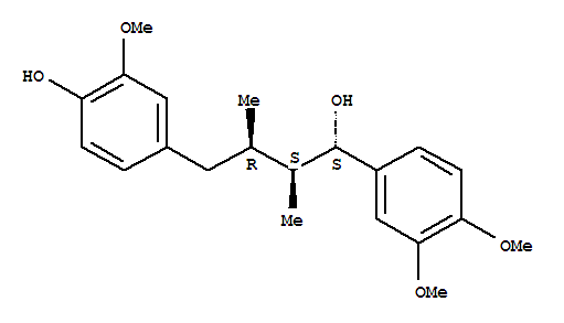 207388-15-6  Benzenebutanol, a-(3,4-dimethoxyphenyl)-4-hydroxy-3-methoxy-b,g-dimethyl-, (aS,bS,gR)-rel-(-)-