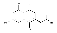 208183-24-8  1(2H)-Naphthalenone,3,4-dihydro-4,8-dihydroxy-6-methoxy-3-(2-oxopropyl)-, (3R,4R)-rel-(+)-
