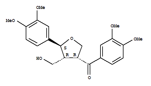 209904-68-7  Methanone,(3,4-dimethoxyphenyl)[(3R,4R,5S)-5-(3,4-dimethoxyphenyl)tetrahydro-4-(hydroxymethyl)-3-furanyl]-