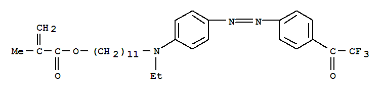 219641-02-8  2-Propenoic acid,2-methyl-,11-[ethyl[4-[2-[4-(2,2,2-trifluoroacetyl)phenyl]diazenyl]phenyl]amino]undecylester