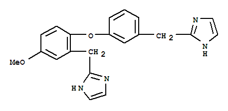 220434-00-4  1H-Imidazole,2-[[3-[2-(1H-imidazol-2-ylmethyl)-4-methoxyphenoxy]phenyl]methyl]-