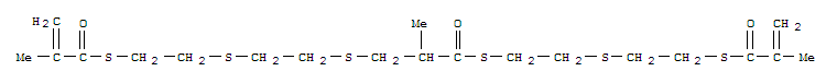 221216-62-2  2-Propenethioic acid,2-methyl-, S1,S1'-(8-methyl-7-oxo-3,6,10,13-tetrathiapentadecane-1,15-diyl)ester 221216-62-2  2-Propenethioic acid,2-methyl-, S1,S1'-(8-methyl-7-oxo-3,6,10,13-tetrathiapentadecane-1,15-diyl)ester
