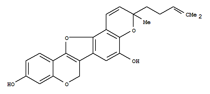 221231-76-1  3H,7H-Pyrano[2',3':6,7]benzofuro[3,2-c][1]benzopyran-5,10-diol,3-methyl-3-(4-methyl-3-penten-1-yl)-
