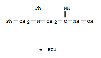 22204-29-1  Ethanimidamide,N-hydroxy-2-[phenyl(phenylmethyl)amino]-, hydrochloride (1:1)