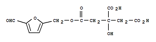 222973-44-6  1,2,3-Propanetricarboxylicacid, 2-hydroxy-, 1-[(5-formyl-2-furanyl)methyl] ester