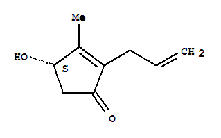 22373-75-7  2-Cyclopenten-1-one,4-hydroxy-3-methyl-2-(2-propen-1-yl)-, (4S)-