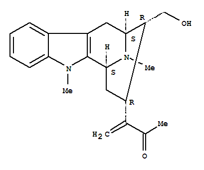 2269-93-4  3-Buten-2-one,3-[(6S,8R,9R,10S)-6,7,8,9,10,11-hexahydro-9-(hydroxymethyl)-5,12-dimethyl-6,10-imino-5H-cyclooct[b]indol-8-yl]-