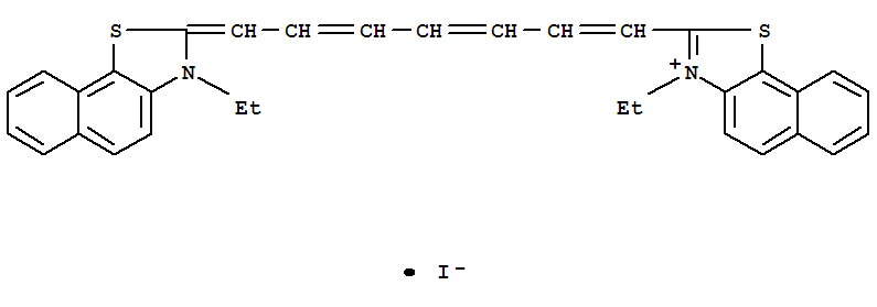 23178-65-6  Naphtho[2,1-d]thiazolium,3-ethyl-2-[7-(3-ethylnaphtho[2,1-d]thiazol-2(3H)-ylidene)-1,3,5-heptatrien-1-yl]-,iodide (1:1)