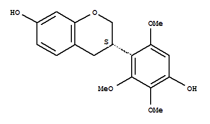 23531-99-9  2H-1-Benzopyran-7-ol,3,4-dihydro-3-(4-hydroxy-2,3,6-trimethoxyphenyl)-, (3S)-