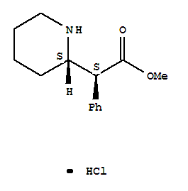 23655-65-4  2-Piperidineaceticacid, a-phenyl-, methyl ester,hydrochloride (1:1), (aR,2R)-rel-