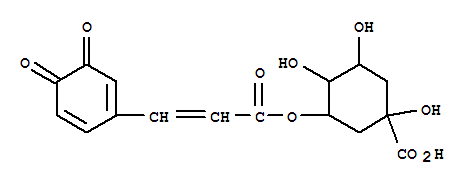 24321-18-4  Cyclohexanecarboxylicacid,3-[[3-(3,4-dioxo-1,5-cyclohexadien-1-yl)-1-oxo-2-propenyl]oxy]-1,4,5-trihydroxy-(9CI)