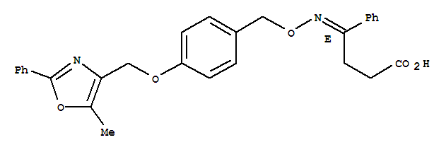 250601-04-8  Benzenebutanoic acid, g-[[[4-[(5-methyl-2-phenyl-4-oxazolyl)methoxy]phenyl]methoxy]imino]-,(gE)-