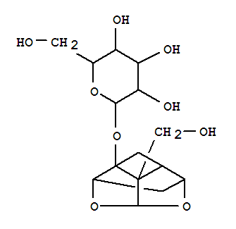 25349-90-0  Glucopyranoside,tetrahydro-5b-(hydroxymethyl)-2,5-methano-1H-3,4-dioxacyclobuta[cd]pentalen-1a(2H)-yl(8CI,9CI)