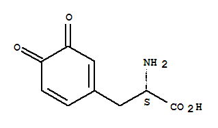 25520-73-4  1,5-Cyclohexadiene-1-propanoicacid, a-amino-3,4-dioxo-, (aS)-