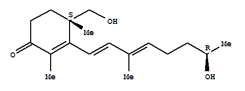 26094-65-5  2-Cyclohexen-1-one,4-(hydroxymethyl)-3-[(7R)-7-hydroxy-3-methyl-1,3-octadien-1-yl]-2,4-dimethyl-,(4S)-