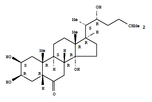 26130-75-6  Cholestan-6-one,2,3,14,22-tetrahydroxy-, (2b,3b,5b,22R)-