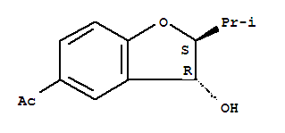 26296-55-9  Ethanone,1-[(2S,3R)-2,3-dihydro-3-hydroxy-2-(1-methylethyl)-5-benzofuranyl]-