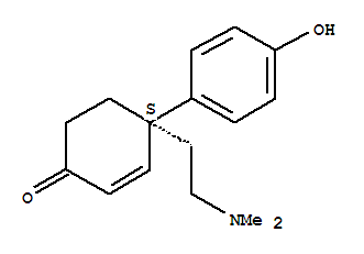 28379-30-8  2-Cyclohexen-1-one,4-[2-(dimethylamino)ethyl]-4-(4-hydroxyphenyl)-, (4S)-