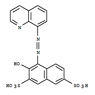 28415-92-1  2,7-Naphthalenedisulfonicacid, 3-hydroxy-4-[2-(8-quinolinyl)diazenyl]-