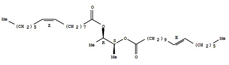 29066-43-1  11-Octadecenoic acid,(1R,2S)-1-methyl-2-[[(9Z)-1-oxo-9-hexadecen-1-yl]oxy]propyl ester, (11E)-rel-