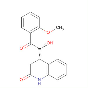 393796-26-4  2(1H)-Quinolinone,3,4-dihydro-4-[(1R)-1-hydroxy-2-(2-methoxyphenyl)-2-oxoethyl]-, (4S)-
