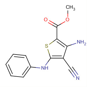 393802-96-5  2-Thiophenecarboxylic acid, 3-amino-4-cyano-5-(phenylamino)-, methylester