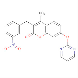 393811-59-1  2H-1-Benzopyran-2-one,4-methyl-3-[(3-nitrophenyl)methyl]-7-(2-pyrimidinyloxy)-