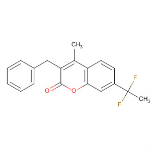 393812-38-9  2H-1-Benzopyran-2-one,7-(1,1-difluoroethyl)-4-methyl-3-(phenylmethyl)-