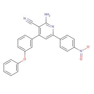 393819-04-0  3-Pyridinecarbonitrile, 2-amino-6-(4-nitrophenyl)-4-(3-phenoxyphenyl)-