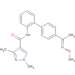 393821-81-3  1H-Pyrazole-4-carboxamide,N-[4'-[1-(methoxyimino)ethyl][1,1'-biphenyl]-2-yl]-1,3-dimethyl-