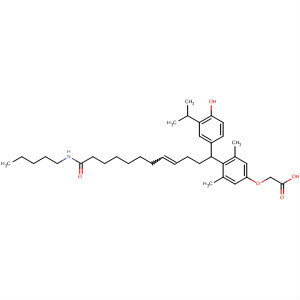 393836-17-4  Acetic acid,[4-[12-(butylmethylamino)-1-[4-hydroxy-3-(1-methylethyl)phenyl]-12-oxo-4-dodecenyl]-3,5-dimethylphenoxy]-