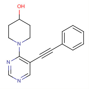 393855-91-9  4-Piperidinol, 1-[5-(phenylethynyl)-4-pyrimidinyl]-