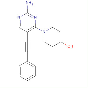 393855-96-4  4-Piperidinol, 1-[2-amino-5-(phenylethynyl)-4-pyrimidinyl]-