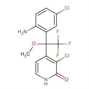 393863-10-0  2(1H)-Pyridinone,4-[1-(2-amino-5-chlorophenyl)-2,2,2-trifluoro-1-methoxyethyl]-3-chloro-