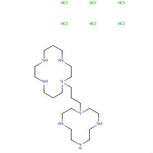 393864-21-6  1,4,8,11-Tetraazacyclotetradecane,1-[3-(1,4,7,10-tetraazacyclododec-1-yl)propyl]-, hexahydrochloride