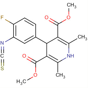 394203-18-0  3,5-Pyridinedicarboxylic acid,4-(4-fluoro-3-isothiocyanatophenyl)-1,4-dihydro-2,6-dimethyl-, dimethylester