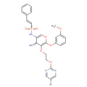 394204-72-9  Ethenesulfonamide,N-[6-[2-[(5-bromo-2-pyrimidinyl)oxy]ethoxy]-5-(3-methoxyphenoxy)-4-pyrimidinyl]-2-phenyl-