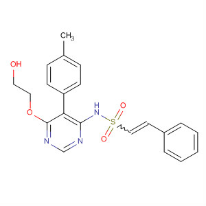 394204-82-1  Ethenesulfonamide,N-[6-(2-hydroxyethoxy)-5-(4-methylphenyl)-4-pyrimidinyl]-2-phenyl-