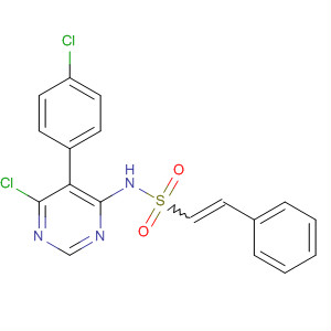 394205-05-1  Ethenesulfonamide,N-[6-chloro-5-(4-chlorophenyl)-4-pyrimidinyl]-2-phenyl-