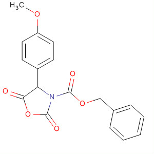 394210-44-7  3-Oxazolidinecarboxylic acid, 4-(4-methoxyphenyl)-2,5-dioxo-,phenylmethyl ester