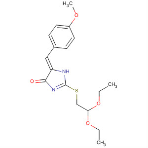 394220-98-5  4H-Imidazol-4-one,2-[(2,2-diethoxyethyl)thio]-1,5-dihydro-5-[(4-methoxyphenyl)methylene]-,(5Z)-