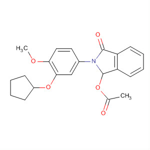 394222-55-0  1H-Isoindol-1-one,3-(acetyloxy)-2-[3-(cyclopentyloxy)-4-methoxyphenyl]-2,3-dihydro-