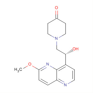 394223-48-4  4-Piperidinone,1-[(2R)-2-hydroxy-2-(6-methoxy-1,5-naphthyridin-4-yl)ethyl]-