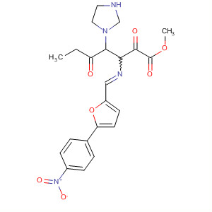394251-42-4  4-Imidazolidineheptanoic acid,3-[[[5-(4-nitrophenyl)-2-furanyl]methylene]amino]-2,5-dioxo-, methylester