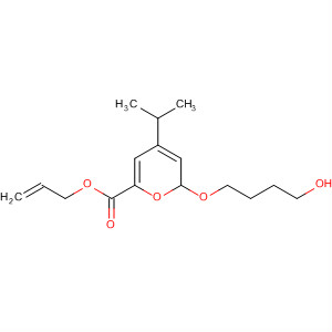 394253-32-8  2H-Pyran-6-carboxylic acid,3,4-dihydro-2-(4-hydroxybutoxy)-4-(1-methylethyl)-, 2-propenyl ester,(2R,4S)-