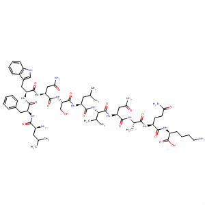 394655-55-1  L-Lysine,L-leucyl-L-phenylalanyl-L-tryptophyl-L-asparaginyl-L-seryl-L-leucyl-L-valyl-L-asparaginyl-L-alanyl-L-glutaminyl-