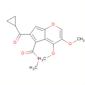 394736-19-7  4-Benzofurancarboxylic acid, 2-(cyclopropylcarbonyl)-6,7-dimethoxy-,methyl ester 394736-19-7  4-Benzofurancarboxylic acid, 2-(cyclopropylcarbonyl)-6,7-dimethoxy-,methyl ester