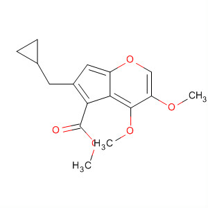 394736-23-3  4-Benzofurancarboxylic acid, 2-(cyclopropylmethyl)-6,7-dimethoxy-,methyl ester 394736-23-3  4-Benzofurancarboxylic acid, 2-(cyclopropylmethyl)-6,7-dimethoxy-,methyl ester