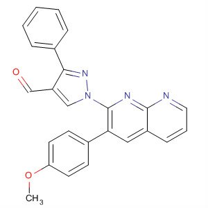 395057-66-6  1H-Pyrazole-4-carboxaldehyde,1-[3-(4-methoxyphenyl)-1,8-naphthyridin-2-yl]-3-phenyl-